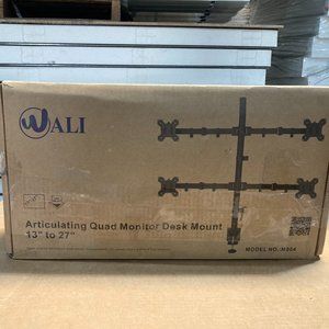 Articulating quad monitor desk mount